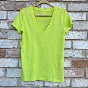 J Crew Slub Cotton V-Neck Tee